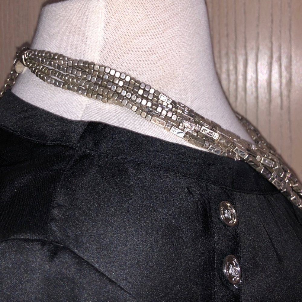 Chico's Cercelo Silver Toned 6 Strand Necklace 10” Shortest - Picture 6 of 8